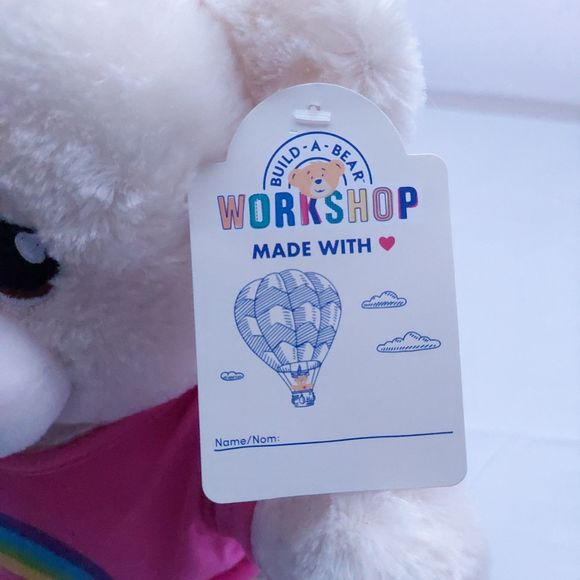 Build a Bear Workshop National Teddy Bear Day 2019 Bear with Rainbow Shirt - Picture 7 of 12
